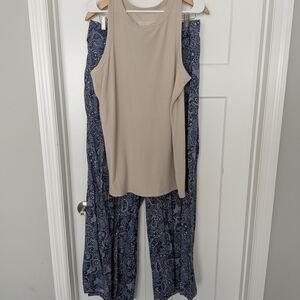 Blue Paisley Women's Jumpsuit